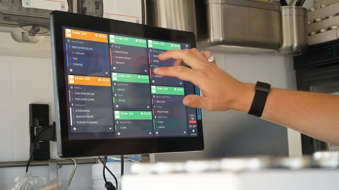 Orders on an ICRTouch TouchKitchen display (image: ICRTouch)