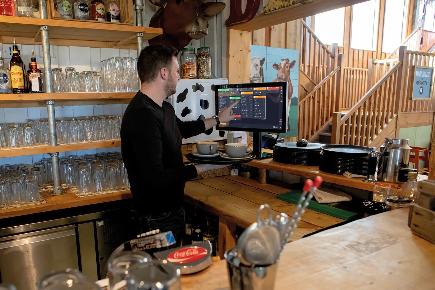 ICRTouch TouchPoint and TouchKitchen in a busy bar kitchen (image: ICRTouch)