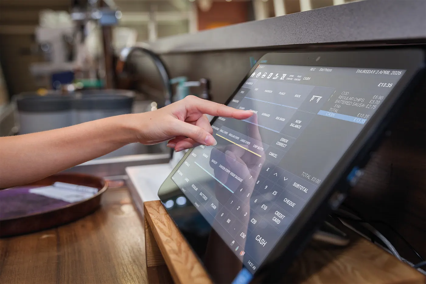 ICRTouch TouchPoint till in a fish and chip shop (image: ICRTouch)