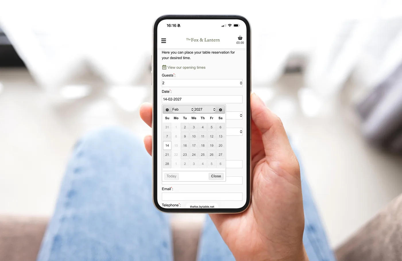 ICRTouch TouchReservation table booking on a phone (image: ICRTouch)